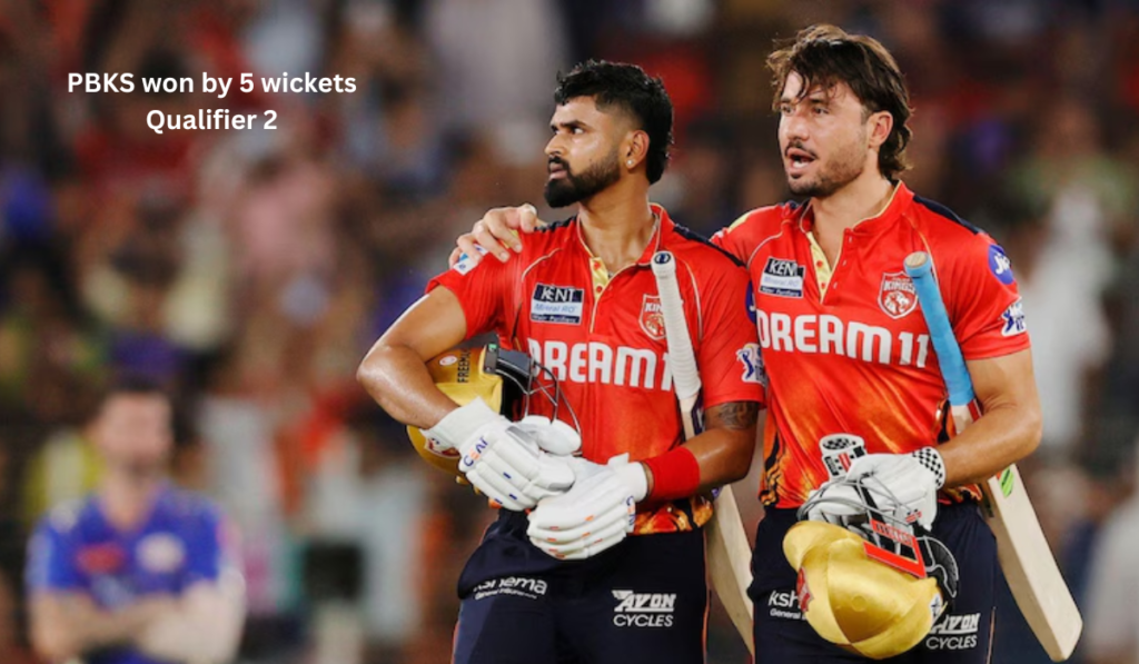 PBKS vs MI Match Scorecard Qualifier 2 IPL 2025