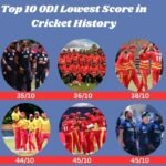 Top 15 ODI Lowest Score Records in Cricket History