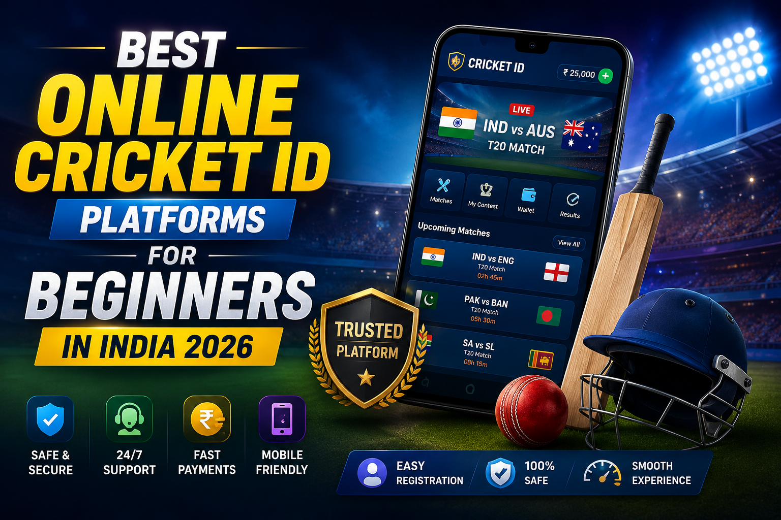 Best Online Cricket ID Platforms for Beginners in India 2026